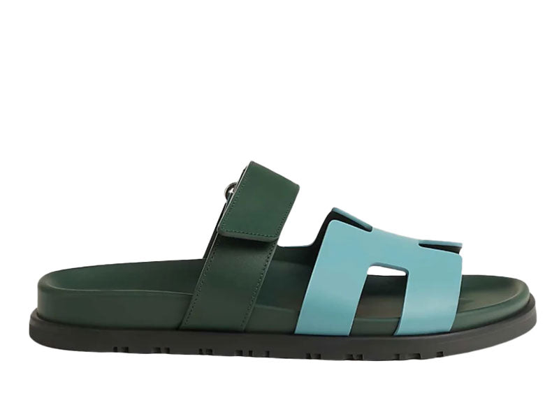 Hermes Chypre Sandal Bleu Citadin / Vert Bouteille