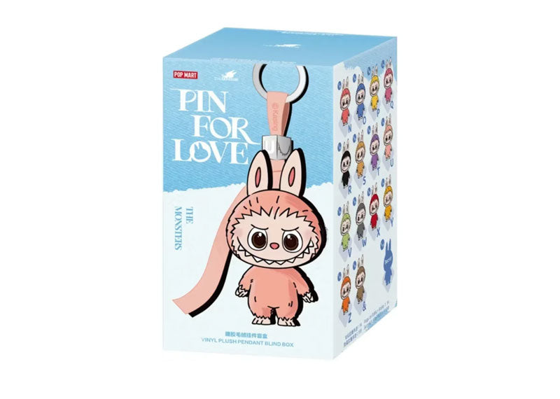 Pop Mart Labubu The Monsters Pin for Love Series Vinyl Plush Pendant (N-Z) Single Blind Box