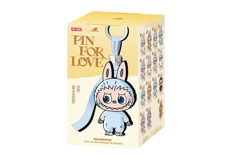 Pop Mart Labubu The Monsters Pin for Love Series Vinyl Plush Pendant (A-M) Single Blind Box