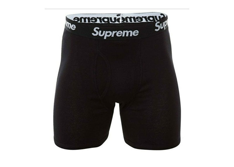 Supreme Hanes Boxer Briefs Black Single