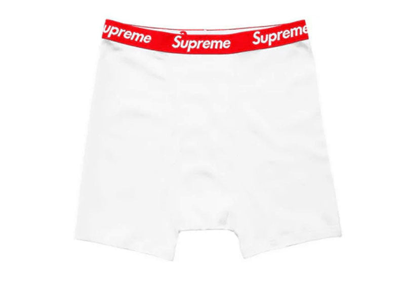 Supreme Hanes Boxer Briefs White Single
