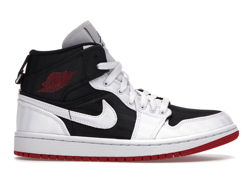 Jordan 1 Mid SE Utility Canvas White Black Gym Red (Women's)