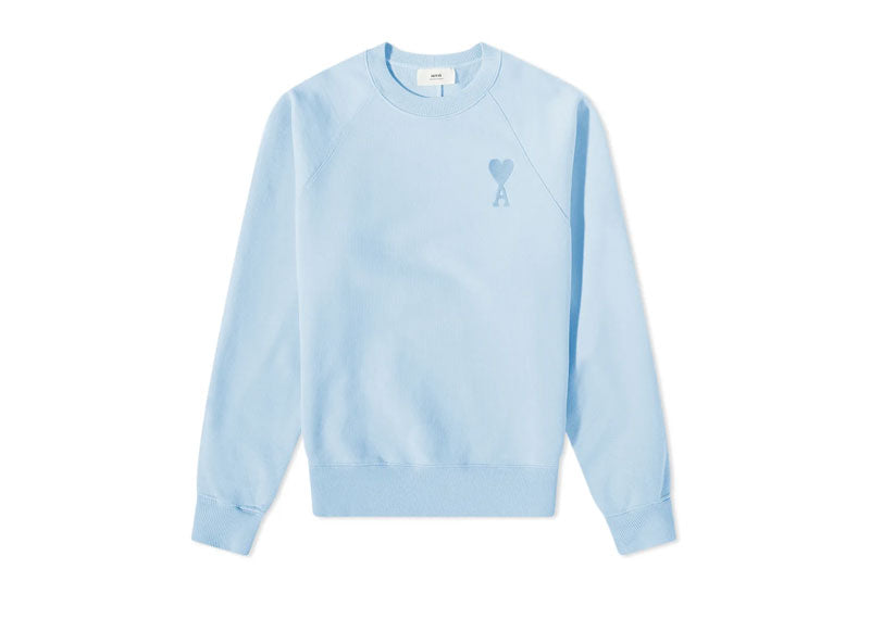 Ami Paris Ami De Coeur Sweatshirt Sky Blue