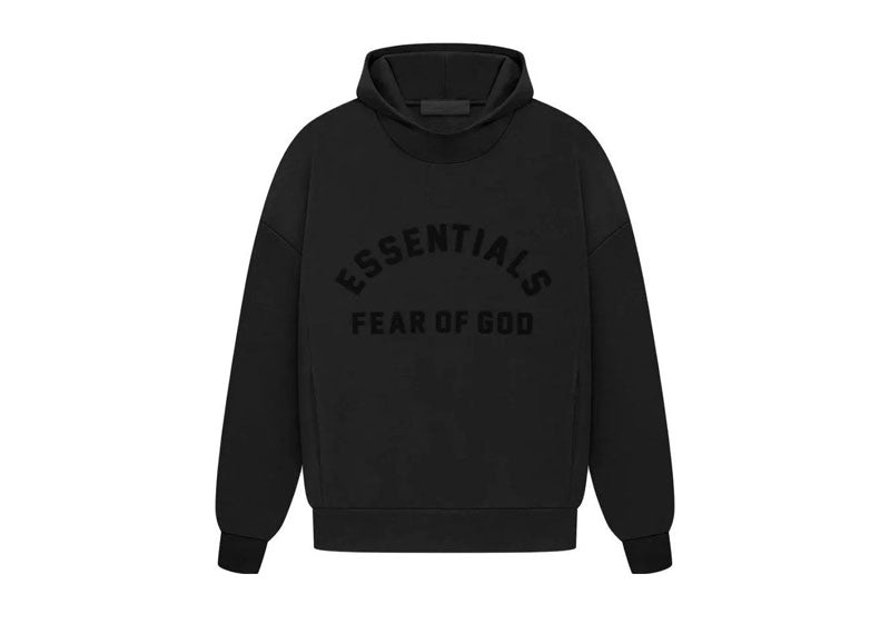 Fear of God Essentials Jet Black Hoodie
