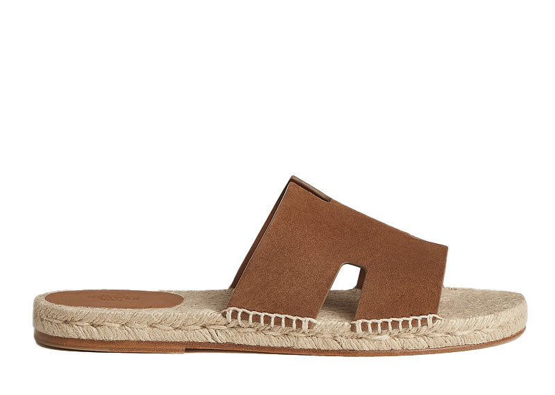Hermes Antigua Espadrille Brun Fume