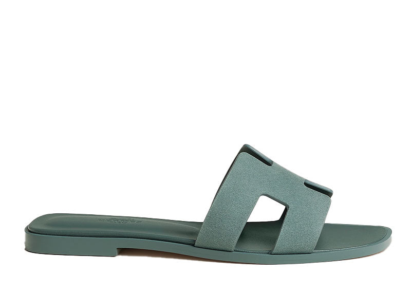 Hermes Oran Sandal Bleu Tonnerre