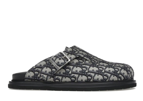 Dior Aqua Mule Beige Black Dior Oblique Jacquard