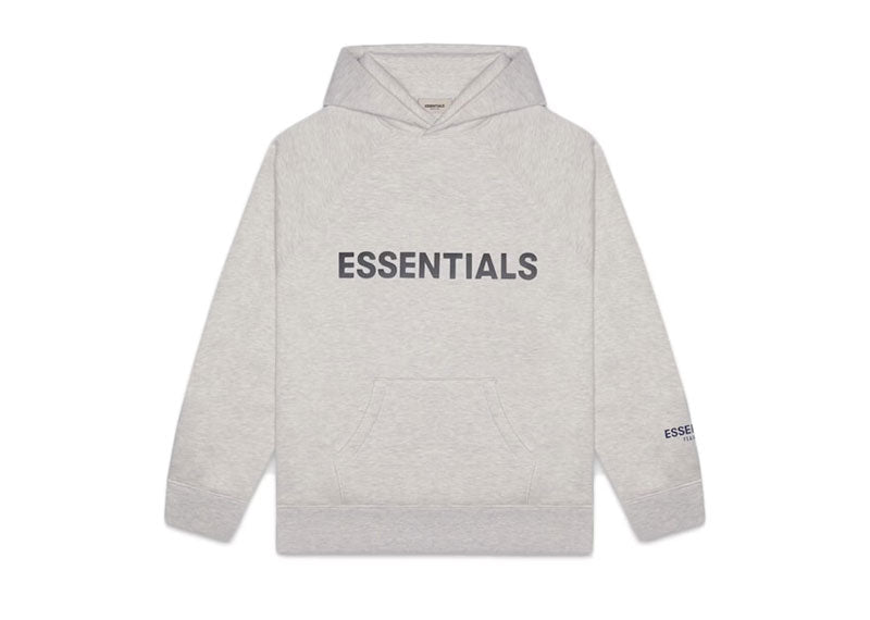 Fear of God Essentials Pullover Hoodie Applique Logo Heather Oatmeal