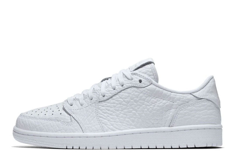 Jordan 1 Retro Low Swooshless Triple White (2025)