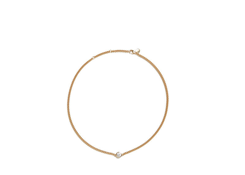 Soul Gallery 18ct Gold Plated Tube CZ Pendant Necklace