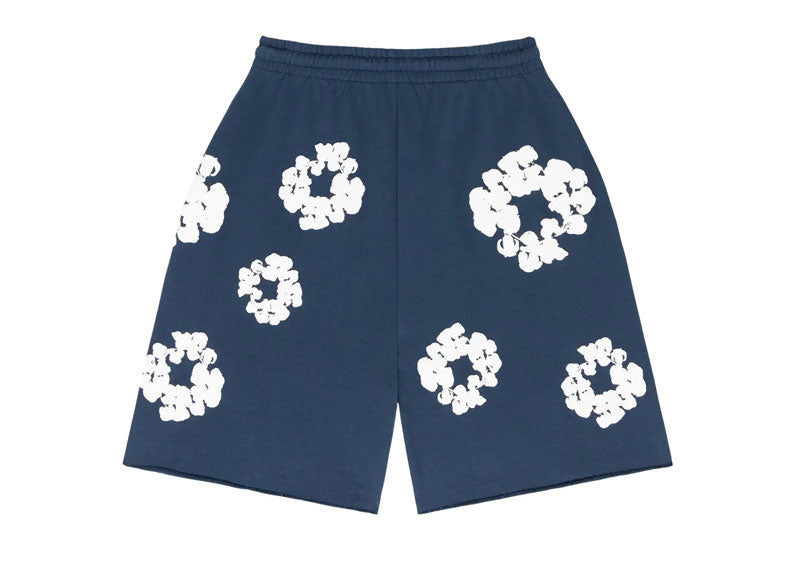 Denim Tears Cotton Wreath Shorts Navy