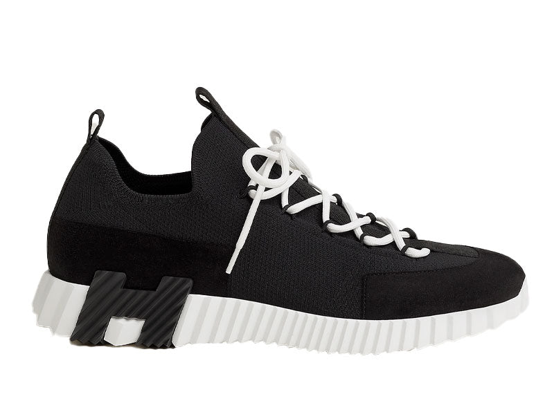 Hermes Lift Slip-On Sneaker Noir / Blanc
