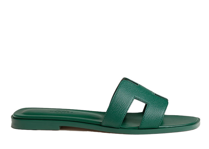 Hermes Oran Sandal Vert Oyat