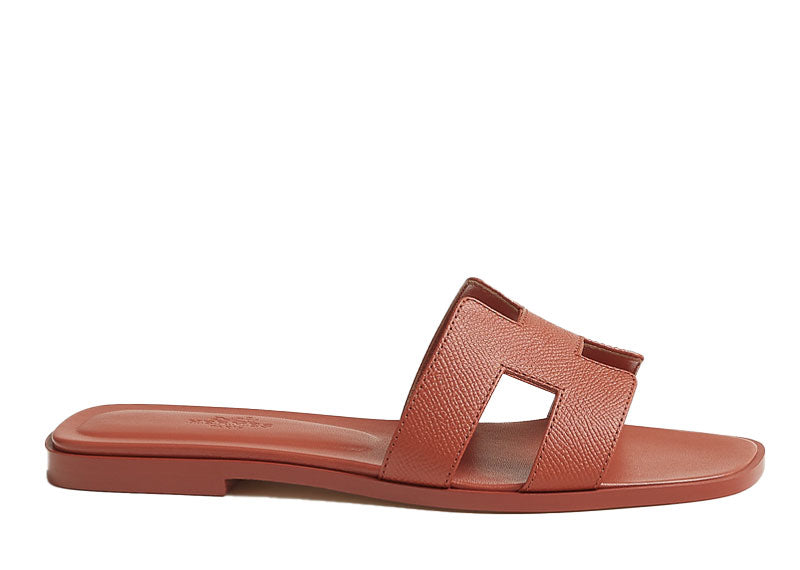 Hermes Oran Sandal Orange Canyon