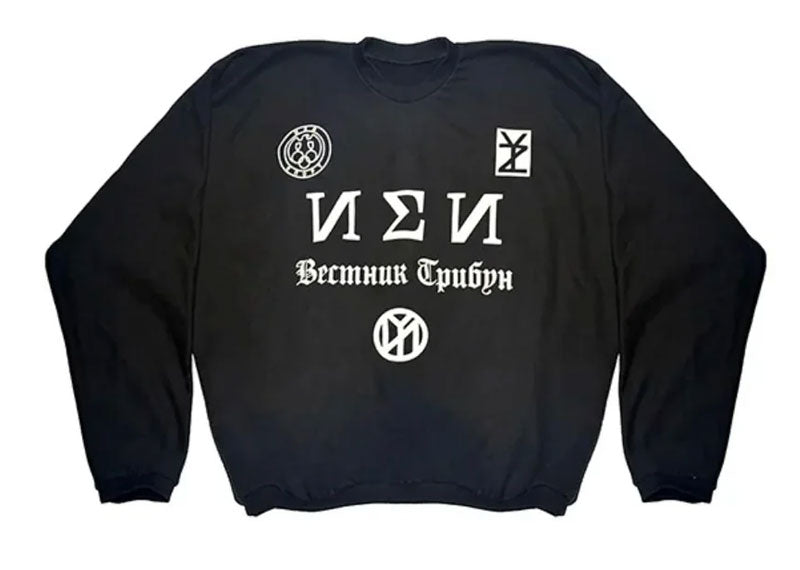 Yeezy SZN X Shanghai Exclusive Crewneck Black