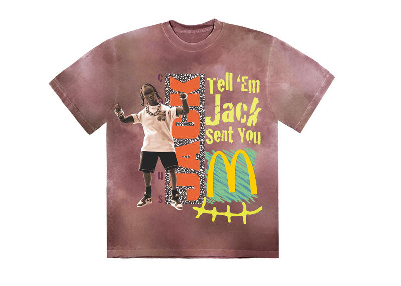 Travis Scott x McDonald's Jack Smile II T-Shirt Berry