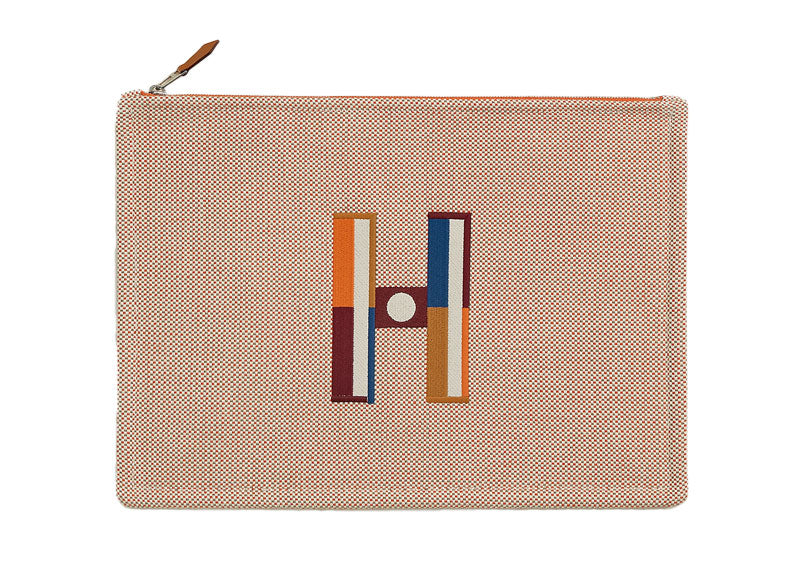 Hermes Faubourg Corner Case Large Model Orange Ficelle