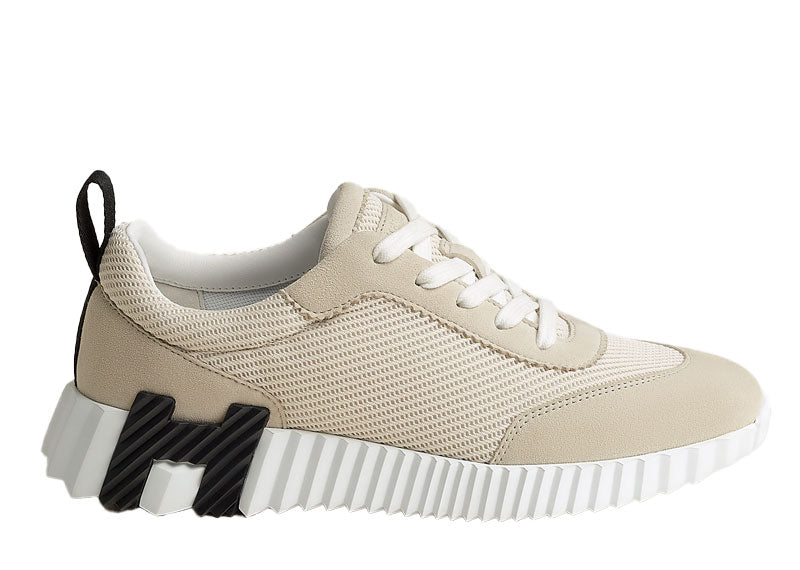 Hermes Bouncing Sneaker Mesh Beige Glaise
