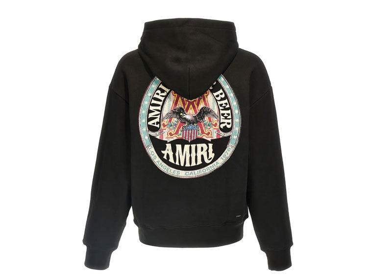 Amiri Eagle Oversized Hoodie Black