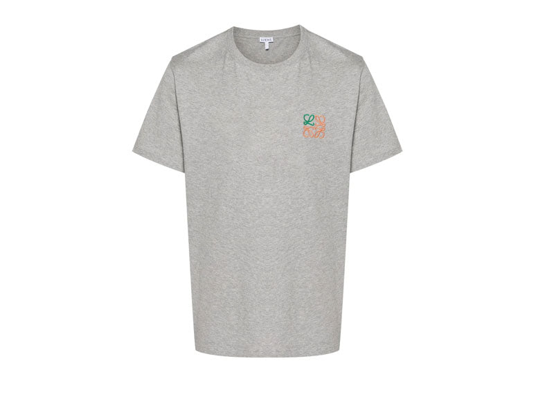 LOEWE Anagram-Embroidered T-Shirt Grey