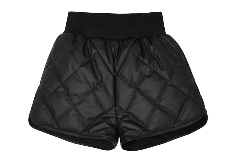 Maniere De Voir Matte Quilted Boxer Shorts Black