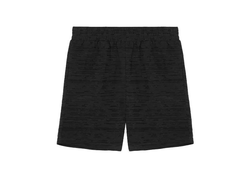 Maniere De Voir Textured Linen Shorts Black