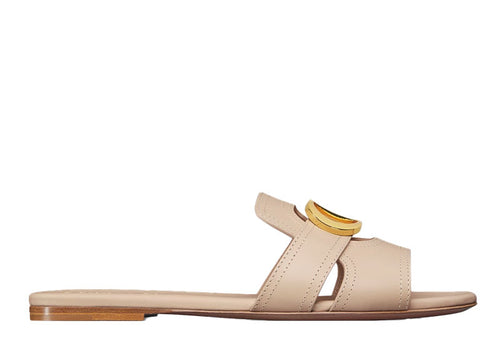Dior 30 Montaigne Slide Beige Calfskin