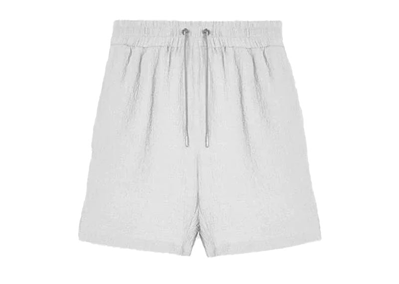 Maniere De Voir Seersucker Shorts Grey