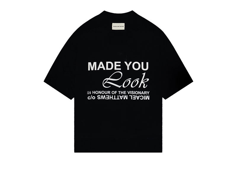 Micael Matthews Virgil Abloh “Visionary” Tribute T-Shirt Black