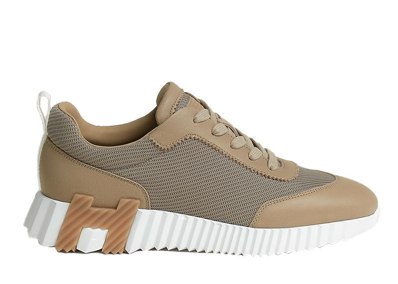 Hermes Bouncing Sneaker Technical Mesh Beige Lin