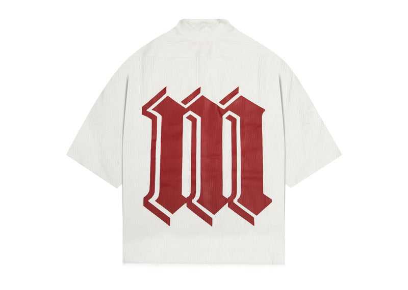 Micael Matthews Pleated Cotton T-Shirt White
