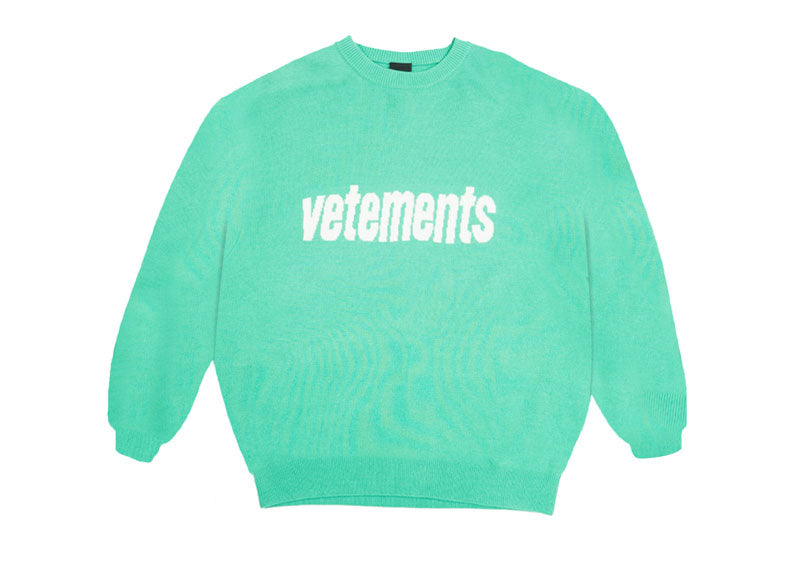 Vetements Logo Sweater Pine Green