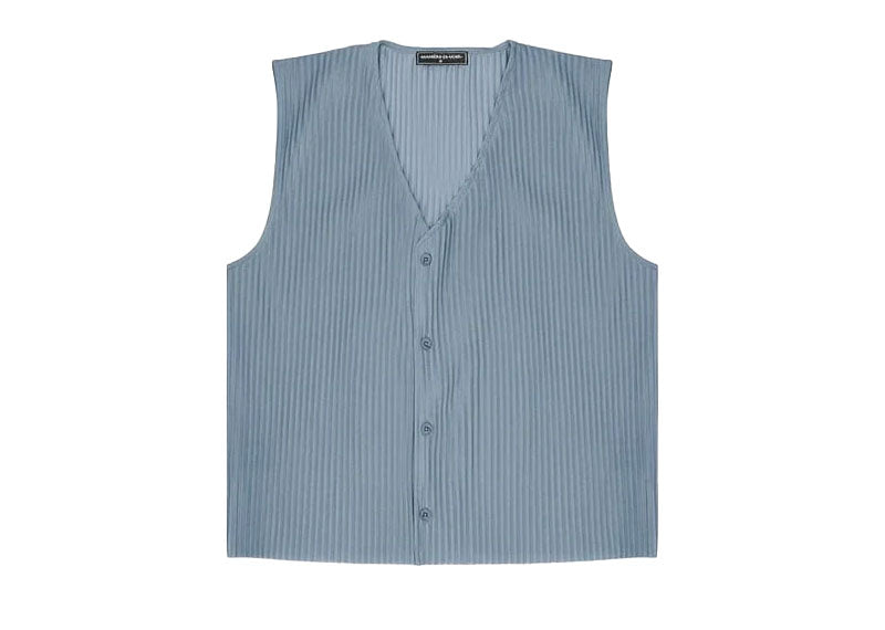 Maniere De Voir Plisse Vest Ice Grey