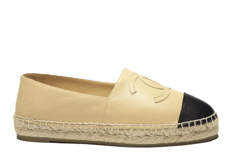 Chanel CC Espadrilles Lambskin Beige