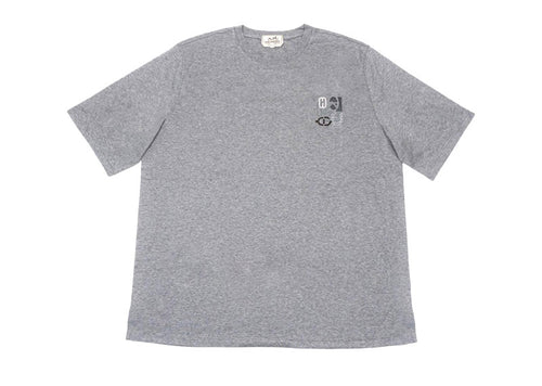 Hermes H Puzzle Mini Patch T-Shirt Grey