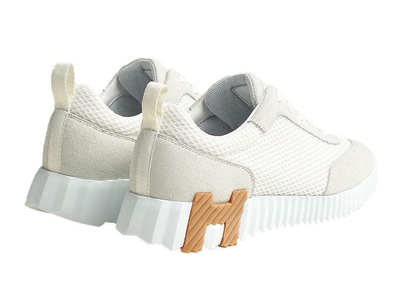 Hermes Bouncing Sneaker Technical Mesh Blanc Beige