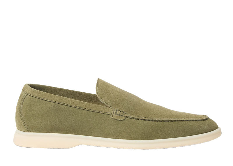 Loro Piana Summer Walk Loafer Suede Verde Acqua