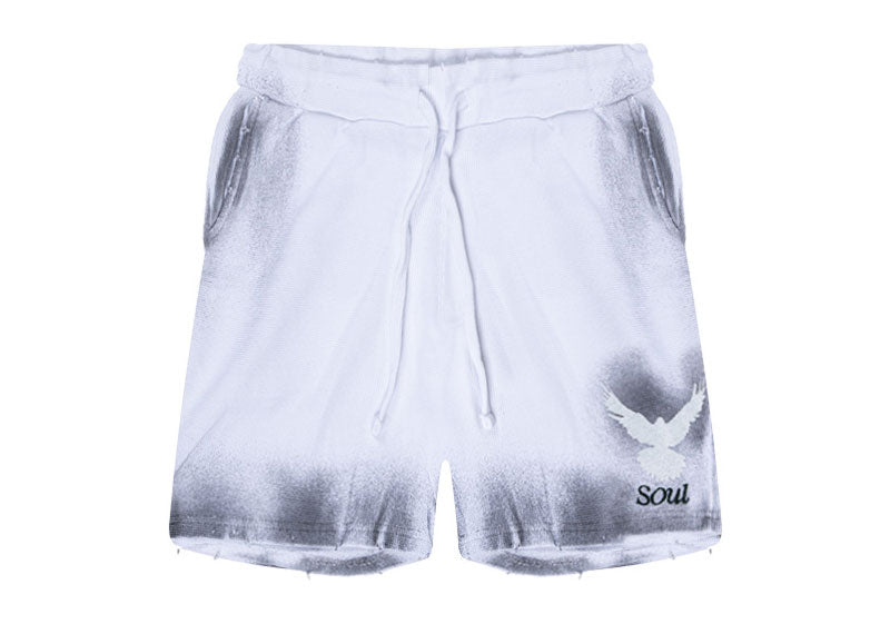 SOUL x Chiefs of Angels Dove Waffle Shorts White (SS25)