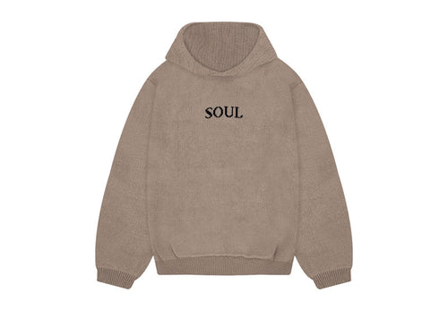 SOUL Knitted Bailey Hoodie Dune