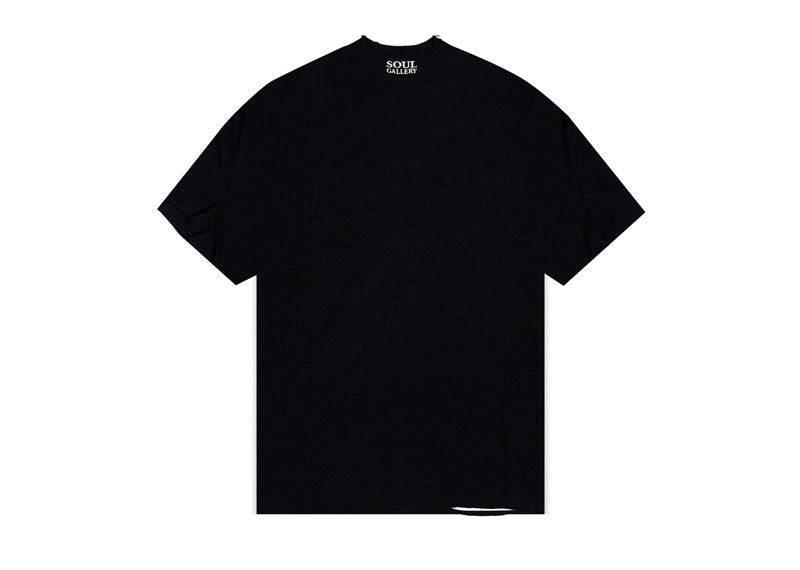 SOUL x Chiefs of Angels Heart Logo Basic T-Shirt Black