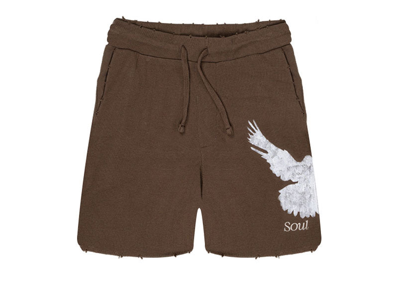 SOUL x Chiefs of Angels Dove Waffle Shorts Wood (SS25)