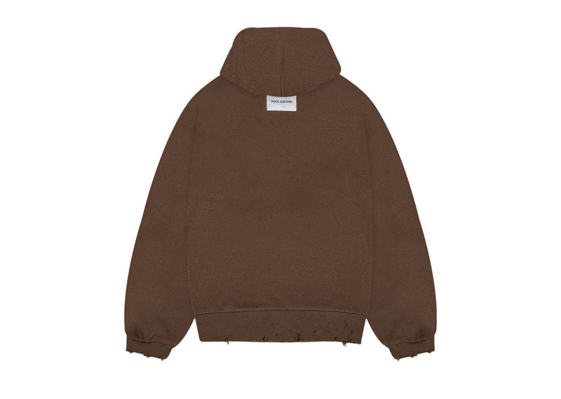 SOUL x Chiefs of Angels Dove Waffle Hoodie Shitake (AW25)