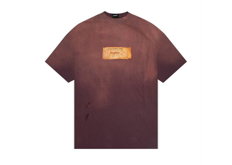 Vetements Genesis T-Shirt Washed Maroon