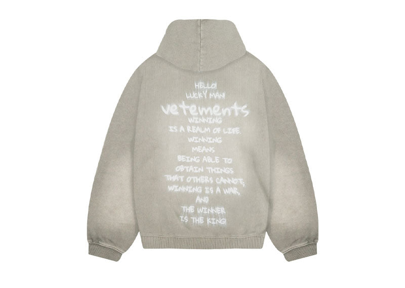 Vetements Jackpot Hoodie Grey