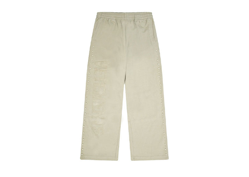 Vetements Stud Wide Leg Heavy Sweatpants Abbey Stone