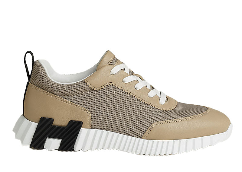 Hermes Bouncing Sneaker Technical Mesh Beige Lin Noir