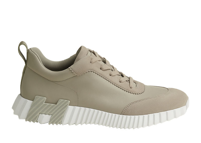 Hermes Bouncing Sneaker Chevre Velours Beige Esquisse