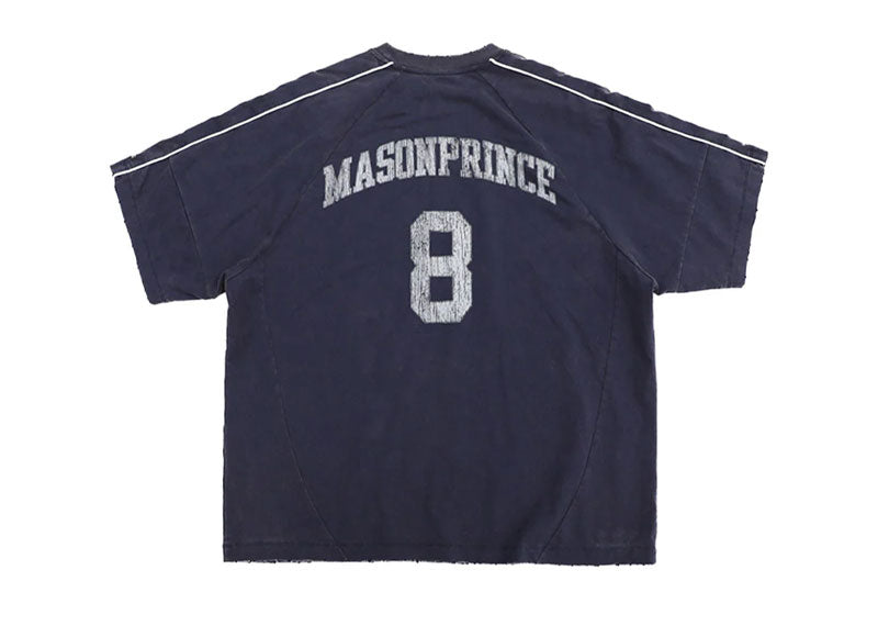 MASONPRINCE Super Club No. 8 Star Player Cutout T-Shirt Navy Blue