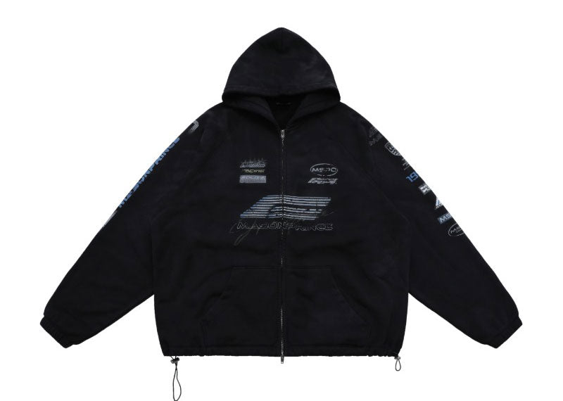 MASONPRINCE 10th Anniversary Racing Club Commemorative Series Hoodie Dusty Black