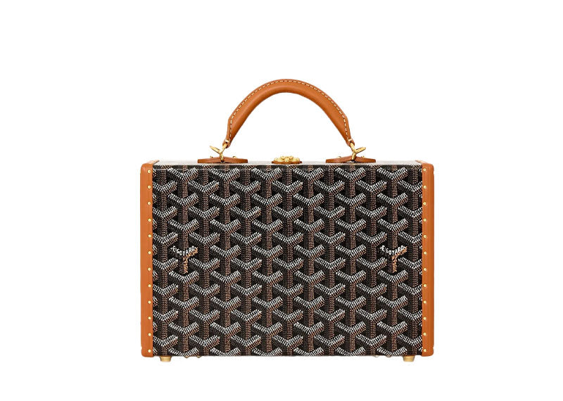 Goyard Grand Hotel Trunk Bag Black/Tan